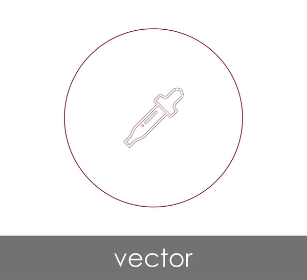 Dropper Medizinisches Symbol Vektorillustration — Stockvektor