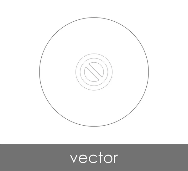 Zakázáno Ikona Podepsat Pro Webdesign Aplikace Vektorové Ilustrace — Stockový vektor