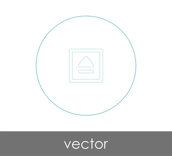 Vektor Illustration Design Des Auswurfsymbols — Stockvektor