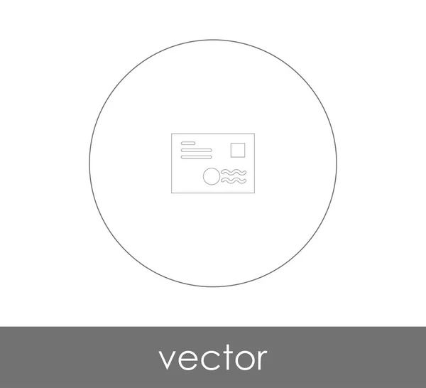 Ikona Obálky Logo Vektorové Ilustrace — Stockový vektor