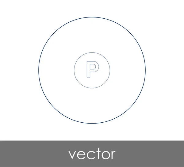 Pasar Icono Grado Ilustración Vectorial — Vector de stock