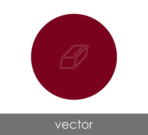 Vektor Illustration Design Von Radiergummi Symbol — Stockvektor