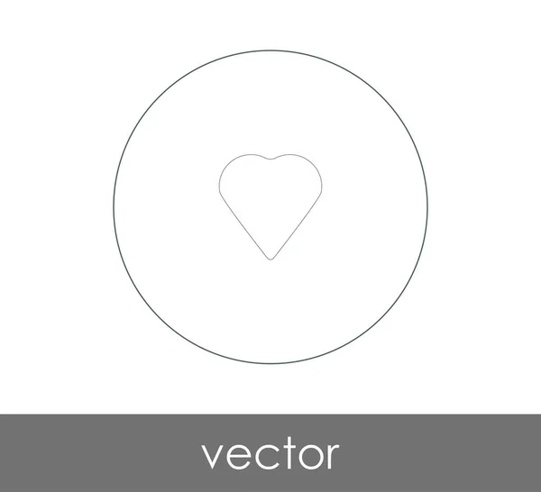 Herz Web Icon Vektorillustration — Stockvektor