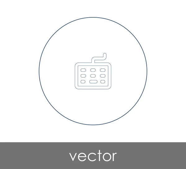 Diseño Ilustración Vectorial Del Icono Del Teclado — Vector de stock