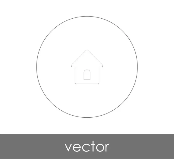 Главная веб-иконка — стоковый вектор