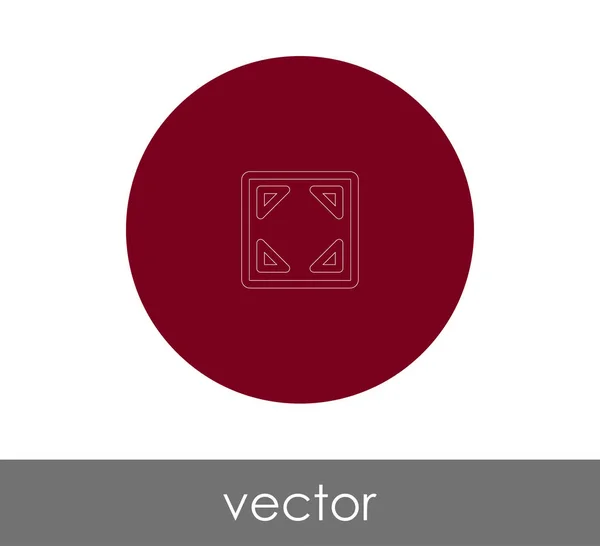 Icon Design Erweitern Vektor Illustration — Stockvektor