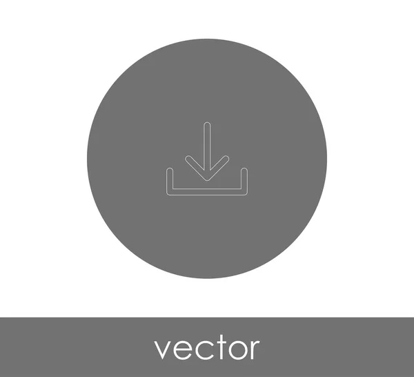 Töltse Nyíl Ikon Web Design Alkalmazások — Stock Vector
