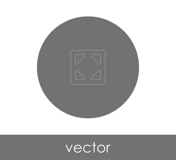 Icon Design Erweitern Vektor Illustration — Stockvektor