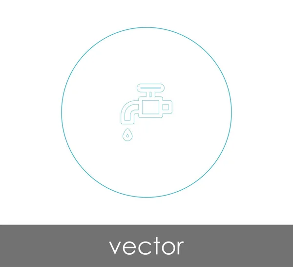 Kraan Pictogram Teken Vectorillustratie — Stockvector