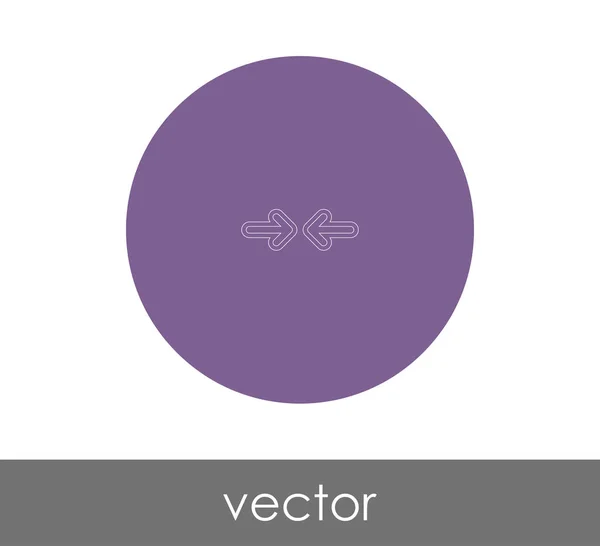 Icono de flecha ajuste — Vector de stock