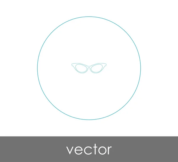 Eyeglasses Icon Vector Illustration — Stock Vector