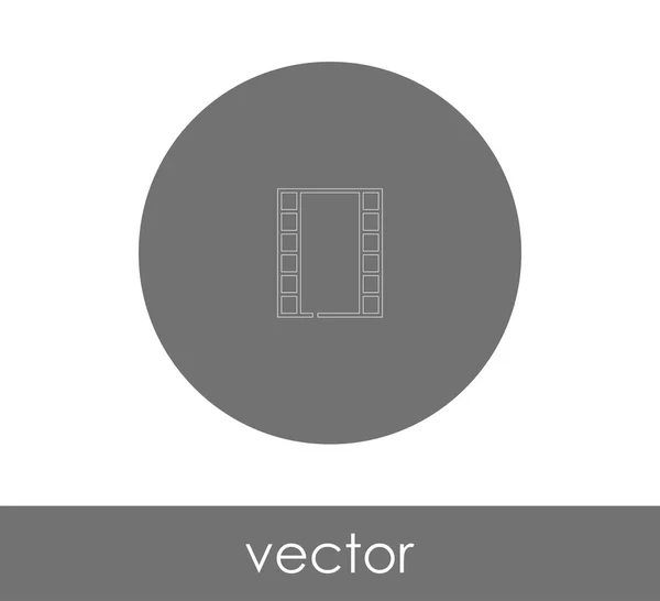 Icono Película Para Diseño Web Aplicaciones Ilustración Vectorial — Vector de stock