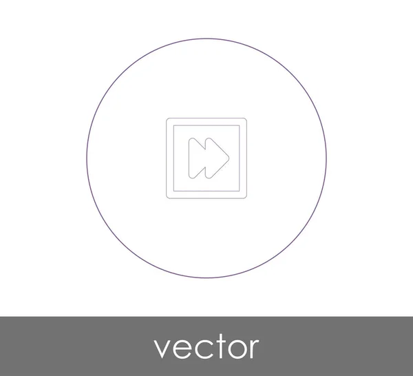 Icono Avance Rápido Para Diseño Web Aplicaciones Ilustración Vectorial — Vector de stock