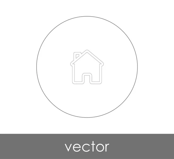 Huis web pictogram — Stockvector