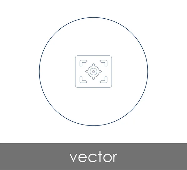 Icono de enfoque de cámara — Archivo Imágenes Vectoriales