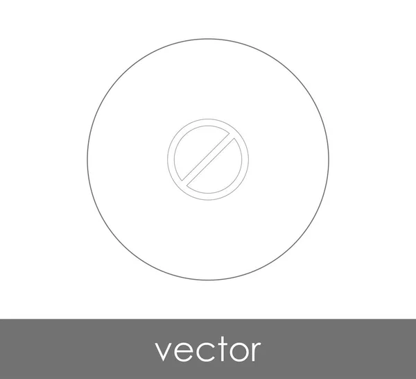 Ícone Sinal Proibido Para Web Design Aplicações Ilustração Vetorial — Vetor de Stock