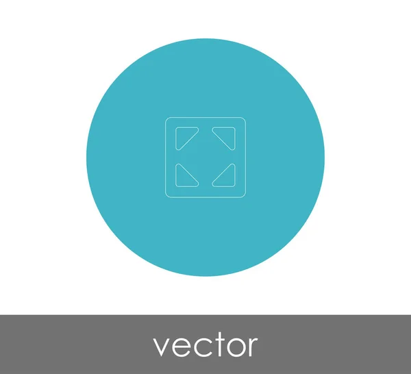 Icon Design Erweitern Vektor Illustration — Stockvektor