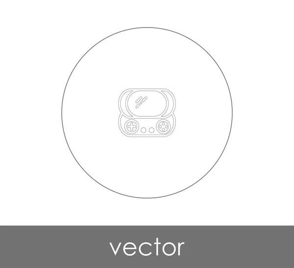 Videojáték Konzol Ikon Web Design Alkalmazások — Stock Vector