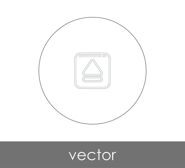 Vektor Illustration Design Des Auswurfsymbols — Stockvektor