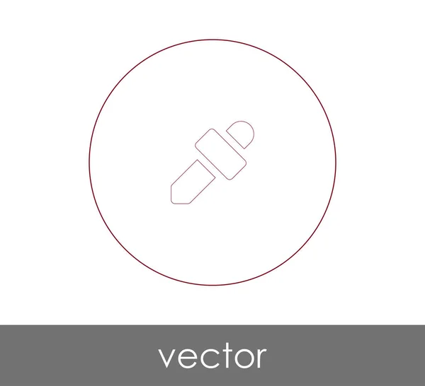 Dropper Icona Medica Illustrazione Vettoriale — Vettoriale Stock