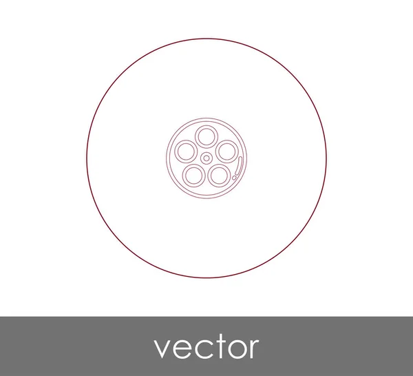 Icona Del Film Web Design Applicazioni Illustrazione Vettoriale — Vettoriale Stock
