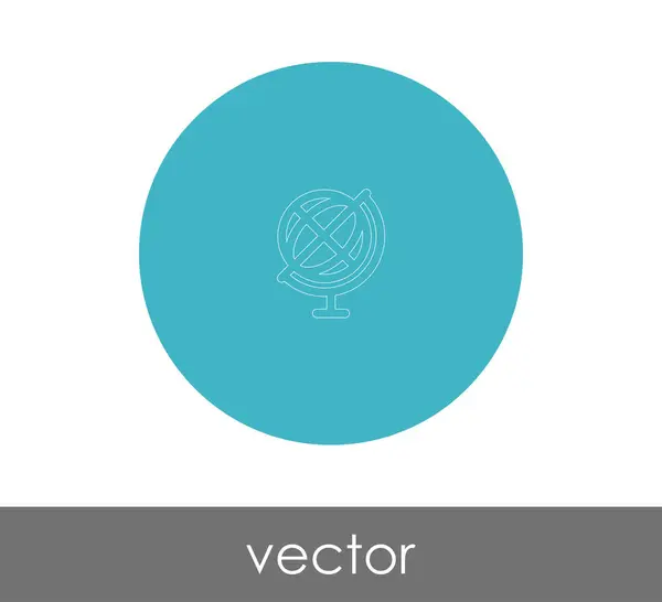 Значок глобуса web — стоковий вектор
