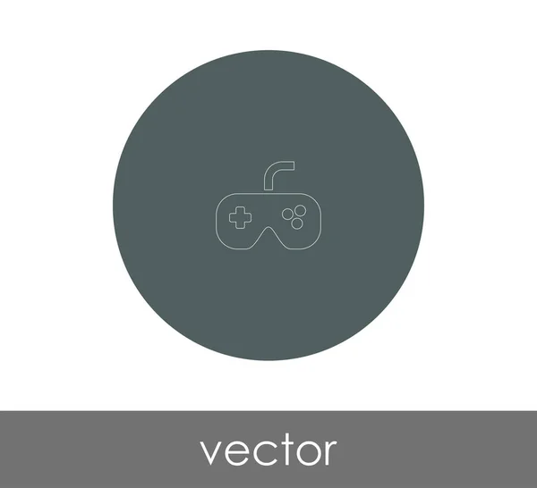 Joystick Icono Vector Ilustración — Vector de stock