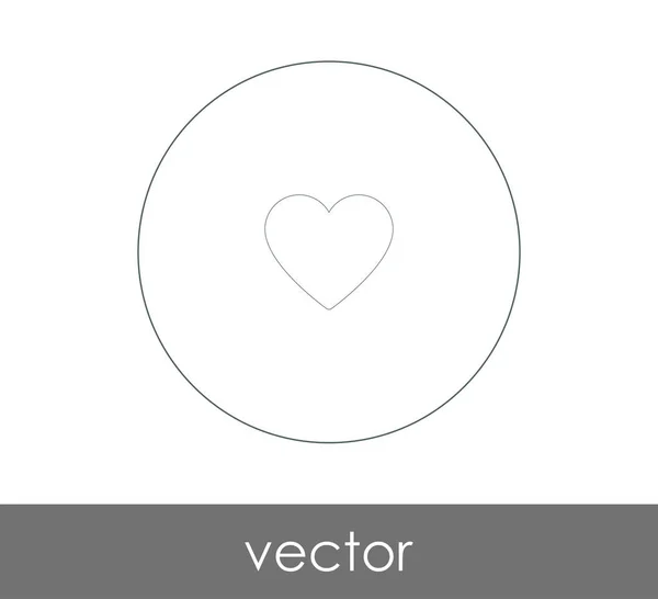 Herz Web Icon Vektorillustration — Stockvektor