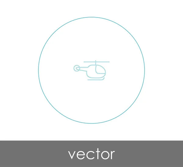 Helikopter Web Symbol Vektorillustration — Stockvektor
