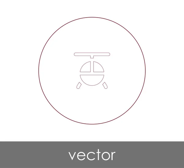 Diseño Ilustración Vectorial Del Icono Del Helicóptero — Vector de stock