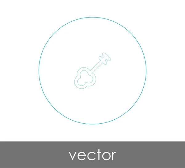 Sleutelpictogram Voor Webdesign Applicaties — Stockvector