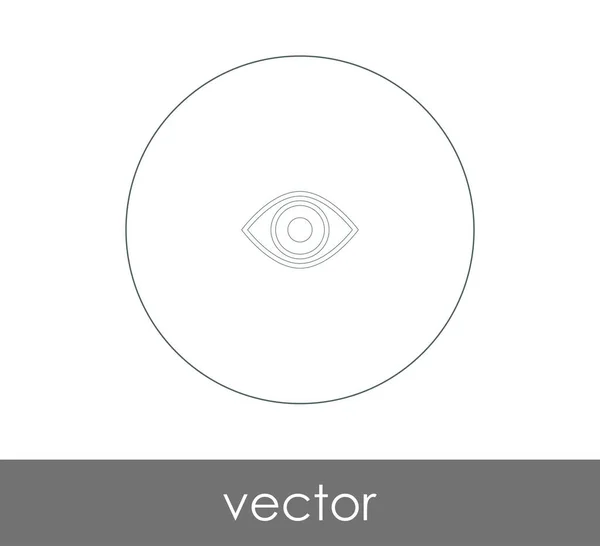 Eye Graphic Icon Vector Illustration — Stock Vector