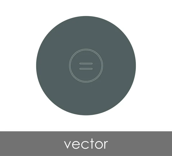 Illustration Vectorielle Conception Icône Égale — Image vectorielle