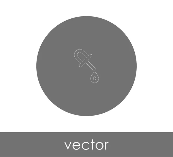 Pipette Web-Symbol — Stockvektor