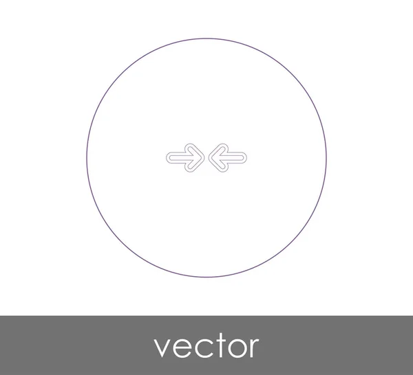 Icono de flecha ajuste — Vector de stock