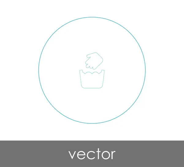 Векторная Иллюстрация Иконки Мытья Рук — стоковый вектор