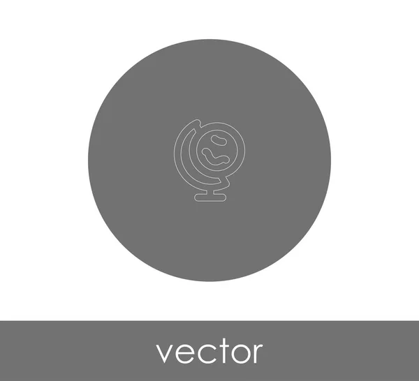 Ícone Globo Para Web Design Aplicações — Vetor de Stock