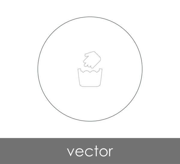 Vector Illustration Design Hand Wash Icon — Stock Vector