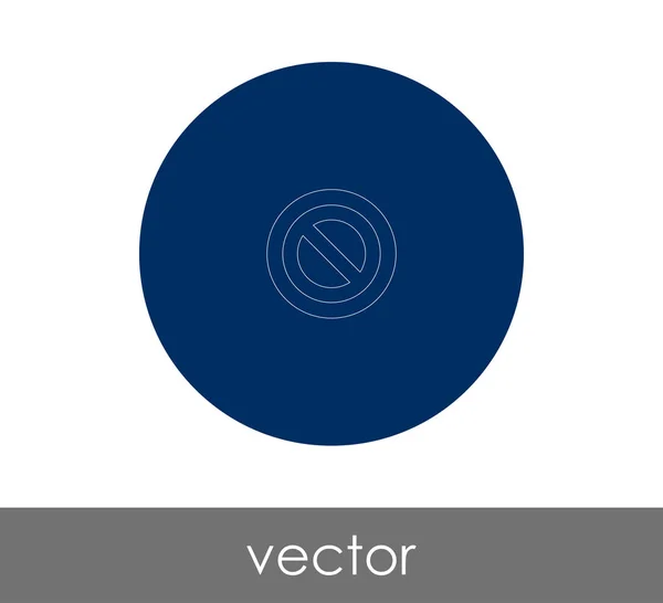 Verbotenes Zeichen Symbol Für Webdesign Und Anwendungen Vektorillustration — Stockvektor