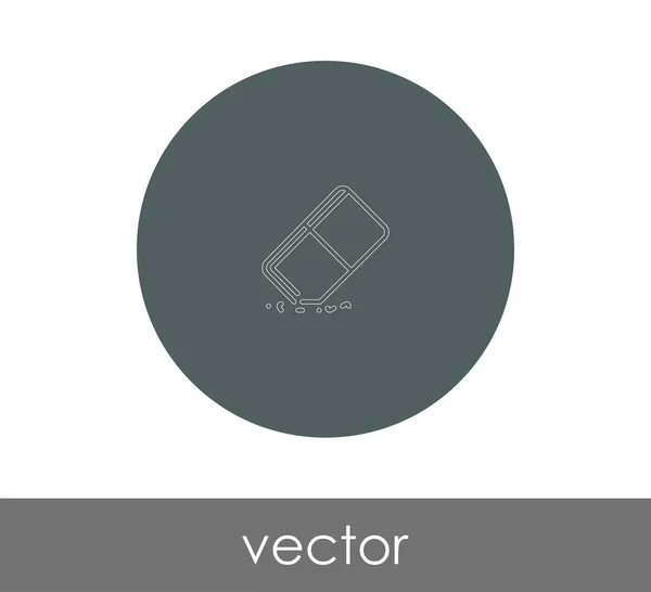 Vektor Illustration Design Von Radiergummi Symbol — Stockvektor