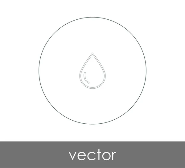 Vector Illustration Design Drop Icon — Stock Vector
