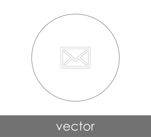 Icône Enveloppe Pour Conception Web Les Applications — Image vectorielle