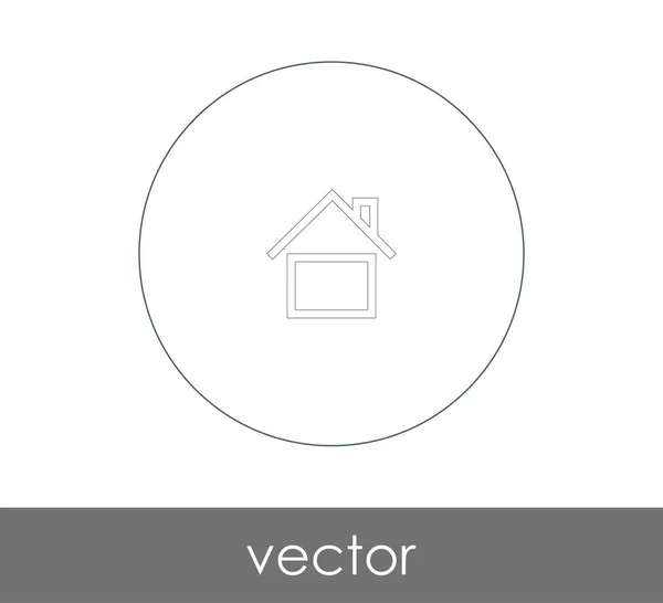 Home Web Icon Vector Illustration — Stock Vector