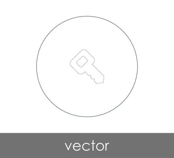 Icono Clave Para Diseño Web Las Aplicaciones — Vector de stock