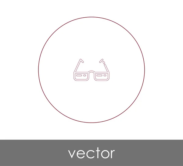 Brille Icon Vektor Illustration — Stockvektor