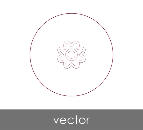 Ícone Flor Para Web Design Aplicações — Vetor de Stock