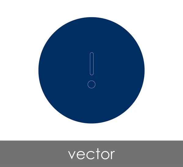 Ausrufezeichen Symbol Vektorillustration — Stockvektor