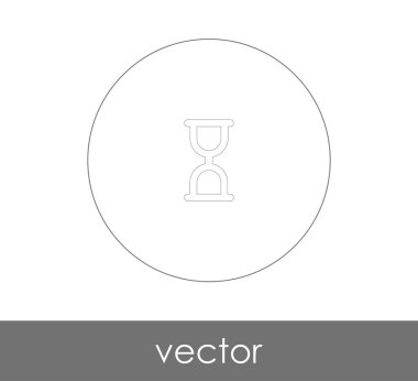 kum saati düz simgesi