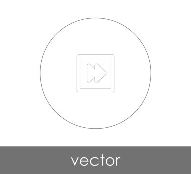 web tasarım ve uygulamaları, vektör çizim için hızlı ileri simgesi 