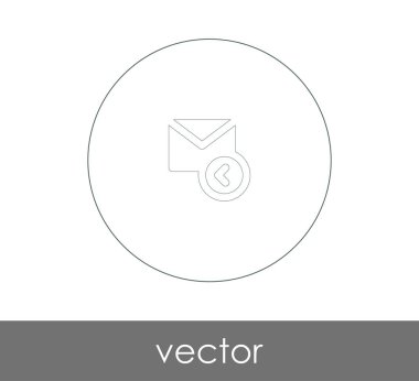 vektör çizim tasarım e-posta yanıt simgesinin